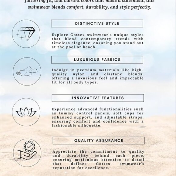 NWT Profile by Gottex Holi Abstract Floral Print Women’s V-Neck Surplice One Pc - Picture 8 of 8